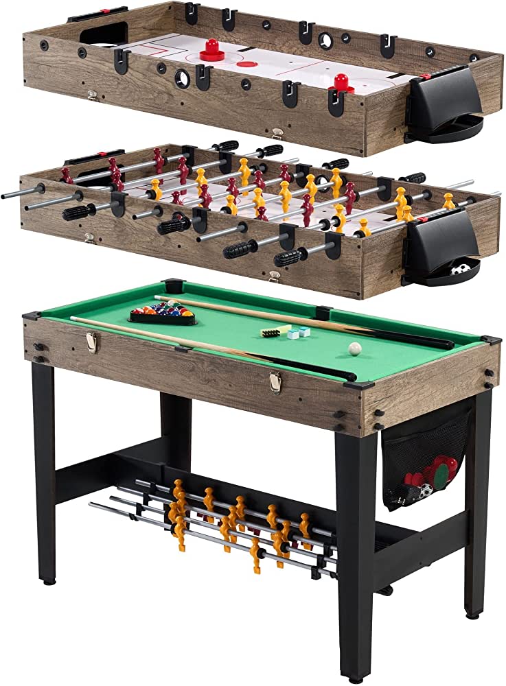 3 In 1 Game Table Foosball Pool And Air Hockey - Maximize Fun And Space With This 3-in-1 Game Table
